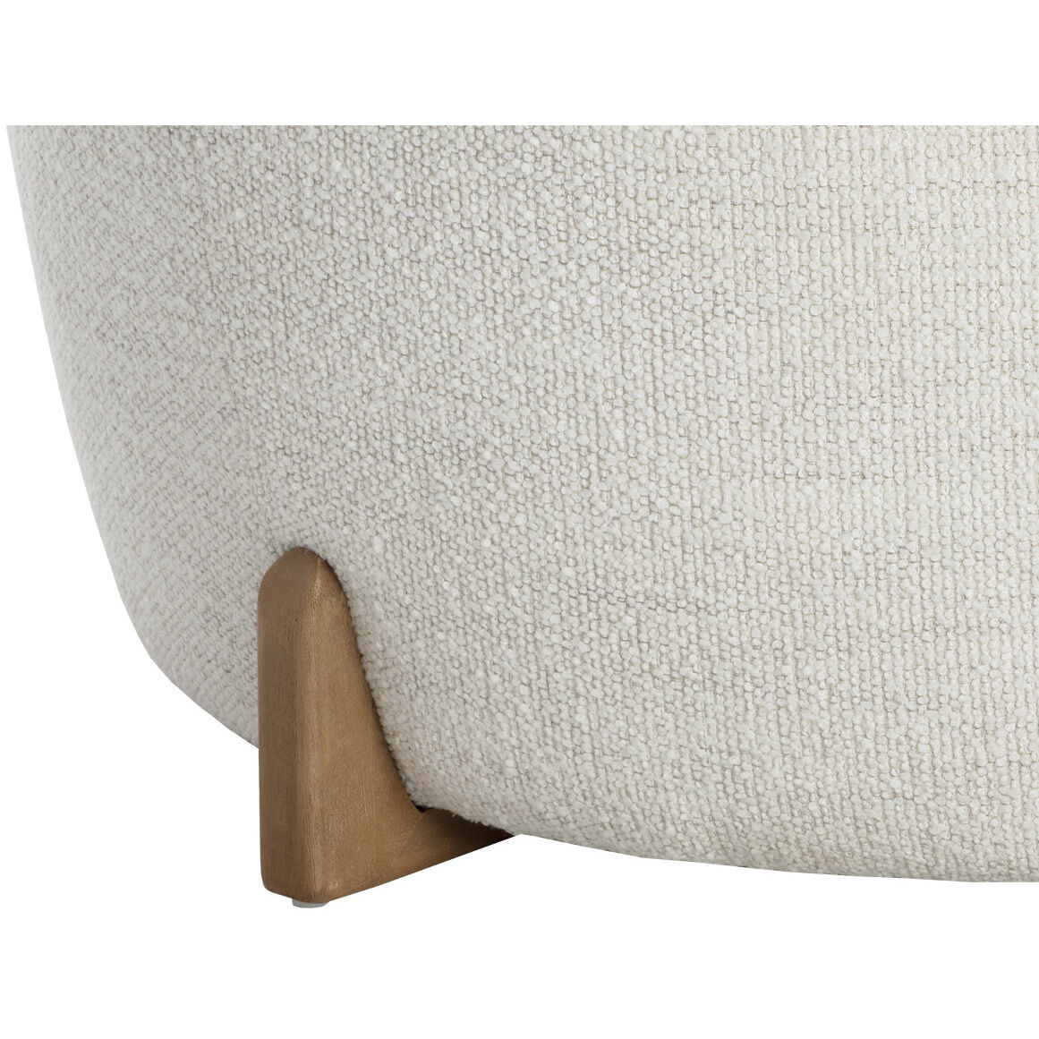 Cyan 18 inch Natural / Merino Pearl Ottoman